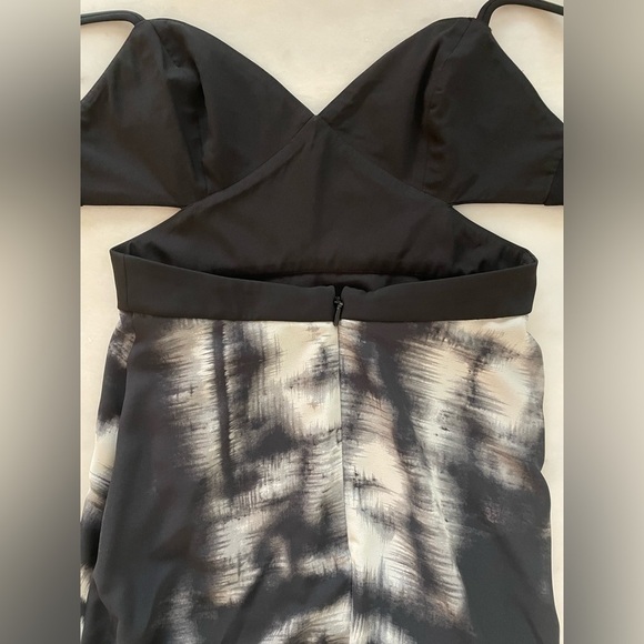 BCBG Maxazria Viviane Cutout Tie Dye Formal Maxi Dress Size 0 - Picture 8 of 16